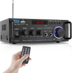 three points Channel Pyle Wireless Bluetooth Stereo Amplifier that in fact 200W Dual Channel Sound Audio Stereo Receiver randomurl/RCA, Expensive, Secure digital, Microphone in, FM Radio $37.98
