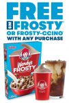 Free Wendy’s Small Frosty or Frosty-ccino w/ Buy (QR Scan, App Orders)