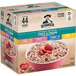 Quaker Prompt Oatmeal Fruit & Cream Selection Pack, A number of Colours, 44 Depend~$9.09 After Coupon & S&S @ Amazon~Free Prime Delivery!