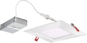 Lithonia Lighting 8″ Wafer Integrated LED Downlight w/ Selectable Color Temp (2700K | 3000K | 3500K, 21-Watt Up to 1720 Lumens) $19.73 + FS on $45+