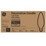 24-Pack GE 60W Equivalent Nonthat in factDimmable B11 Soft White Encouraged Candle Light Bulb