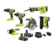 RYOBI ONE+ 18V Cordless 6-Software Combo Package with (2) 2.0 Ah Batteries and Charger – $259 + Free Delivery @Residence Depot