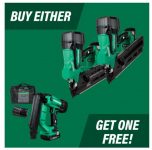 Metabo HPT 18V Cordless Nailers: 30-Degree (or 21-Degree) Framing + 18-Gauge Brad $429