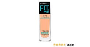 Maybelline Fit Me Matte + Poreless Liquid Foundation Makeup, Natural Beige, 1 fl; oz; Oil-Free Foundation – $2,99