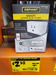 Defiant 10 Amp 120-Volt Smart Hubspace Wi-Fi Bluetooth Plug Clearance 68% off $2.52 B&M YMMV