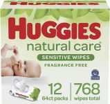768-Count Huggies Natural Care Sensitive Baby Wipes (Unscented) EXPIRED