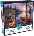 1,000-Piece Buffalo Games Jigsaw Puzzles: Canoe Lake, Twas’ The Night time Before Christmas $9.97 every & Extra