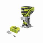 RYOBI ONE+ 18V Cordless Fixed Base Trim Router (Tool Only) with Tool Free Depth Adjustment with Router Latch Mortiser-P601-A99LM3 – $58.97