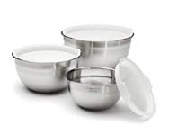 Cuisinart CTG-00-SMB Stainless Steel Mixing Bowls which have Lids, Set of three twenty five dollars.97
