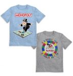 2-Pack Boy’s Graphic T-Shirts: Minecraft or Monopoly & Twister
