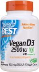 60-Count Doctor’s Best Vegan Vitamin D3 2500IU with Vitashine D3
