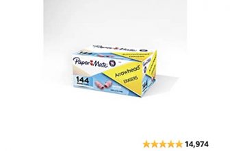 Paper Mate 73015 Arrowhead Pink Pearl Cap Erasers, 144 Depend – $$2.97