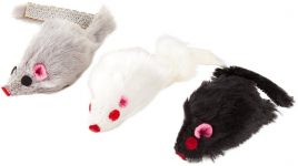 12-Count Penn Plax Play Fur Mice Cat Toys (2-3 Color Variety Pack)