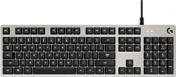 Logitech G413 Full-size Wired Mechanical Backlit Keyboard (Romer-G Switches) Silver $50