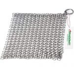 Amagabeli 8(eight)”x6″ Stainless Steel Cast Iron Chainmail Scrubber