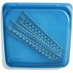Stasher Platinum Silicone Meals Grade Reusable Storage Bag, Blueberry (Sandwich) | Scale back Single-Use Plastic | Cook dinner, Retailer, Sous Vide, or Freeze $6.93