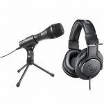 Audio-Technica ATH-M20x Headphones + AT2005 USB/XLR Microphone