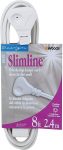 8′ Woods SlimLine 3-Outlet 16/3 Flat Plug Indoor Extension Cord $4.50 + Free S&H w/ Prime or $25+