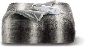 Bedsure Faux Fur Low Voltage Heated Blanket (Grey) $39.99 + Free Shipping with Prime