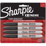 4-Count Sharpie Extreme Permanent Markers (Black)