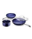 Granite Stone Diamond Aluminium Diamond Infused 5-Pc. Cookware Set for $18.99