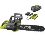 16″ Ryobi 40V Brushless Chainsaw w/ 4.0Ah Battery & Charger (Factory Blemished)