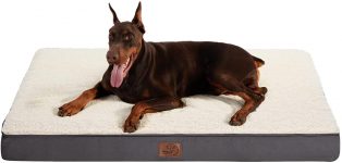 Bedsure XXL Orthopedic Egg-Crate Foam Dog Bed (Grey)