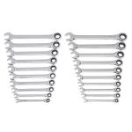 YMMV that in fact Gearwrench SAE/Metric 72-Tooth Combination Ratcheting Wrench Tool Set (20-Piece) $39 Homedepot   FS $38.99