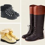 J. Crew Women’s Boots: Nordic (Yellow) $34, Elsa Puffer $37.10, Lace-Up Knee-High (2 colours) $53.05 + FS