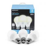 Merkury Innovations A19 Smart White LED Bulb, 60W, Non-Dimmable, 3-Pack – $4.88