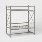 Threshold Square Tube Decorative Wall Shelf (Brushed Nickel)