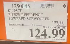 Klipsch R-12SW Reference 12″ Powered Subwoofer $124.99 – YMMV