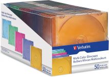 Amazon.com: Verbatim CD/DVD Slim Jewel Circumstances (0.21 inches) – Assorted Colours – 50 pack $11.83