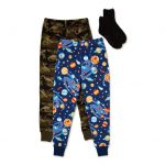 2-Pack Mad Dog Micro Fleece Pajama Sleep Pants watts/ Slipper Socks