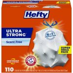 110-Count 13-Gallon Hefty Ultra Strong Tall Kitchen Trash Bags (Unscented)