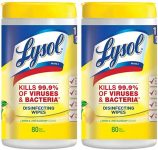 2 pack (80 wipes every) Lysol Disinfecting wipes for $2.49 ($1.25 every) at Petsmart – free retailer pickup $1.24