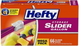 66-Count Hefty Slider Storage Bags (Gallon)