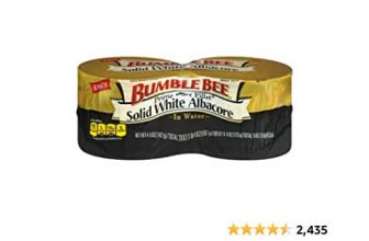 Bumble Bee Prime Solid White Albacore Tuna in Water, 5 oz Cans (Pack of 24) – Premium Wild Caught Tuna – 31g Protein per Serving – Non-GMO Undertaking Verified, Gluten Free, – $12
