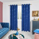 Deconovo Silver Foil Wave Printed Blackout Curtains 2 Panels -$9.45~$13.80 + Free Delivery w/ Prime or orders $25+