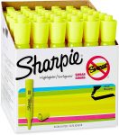 36-Count Sharpie Tank Style Chisel Tip Highlighters (Fluorescent Yellow) $8.99 + Free S&H w/ Prime or orders $25+ ~ Amazon
