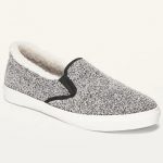 Old Navy: Men’s Thermal Knit LS Tee $5.50, Women’s Bouclé Slip-On Sneakers
