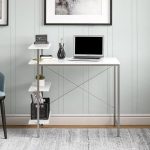 Mainstays Side Storage Desk (White) $39   Free Shipping