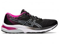 ASICS Women’s GEL-Cumulus 22 Running Shoes (Black / Pink Glo)