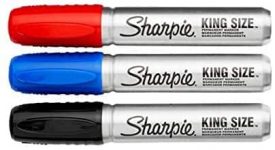 4-Count Sharpie Pro King Size Chisel Tip Permanent Markers