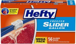 Hefty Bags: 56-Ct Hefty Slider Freezer Storage Bags (Gallon)