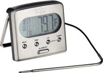 AllthroughClad Digital Stainless Steel Oven Probe Thermometer twenty five dollar at Amazon