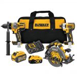Dewalt 20-Volt to 60-Volt MAX Lithium-Ion Cordless Combo Kit (3-Tool) +FS $399