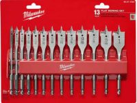 13-Piece Milwaukee High Speed Wood Spade Bit Set $18 + Free Shipping ~ Home Depot
