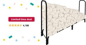 8 ft Outdoor Fire Wood Log Rack $32.25 – $32.25