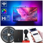 Govee WiFi TV Ambient Bias Lighting for 55″-80″ TV with Camera. Compatible with Alexa $64.59 @ Amazon